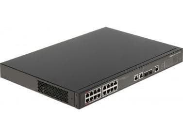 Dahua Technology PoE PFS4218-16ET-240, Ohanterad, Gigabit Ethernet (10/100/1000), Strömförsörjning via Ethernet (PoE) stöd