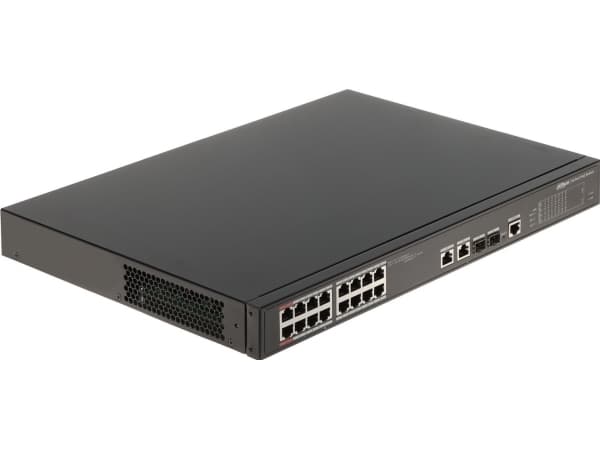 Dahua Technology PoE PFS4218-16ET-240, Ohanterad, Gigabit Ethernet (10/100/1000), Strömförsörjning via Ethernet (PoE) stöd