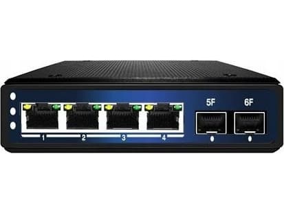ALLNET Switch unmanaged industrial 4 Port Gigabit / 4x LAN / 2x SFP / Lüfterlos / DIN / IP40 / "ALL-SGI8104v2 (ALL-SGI8104v2)
