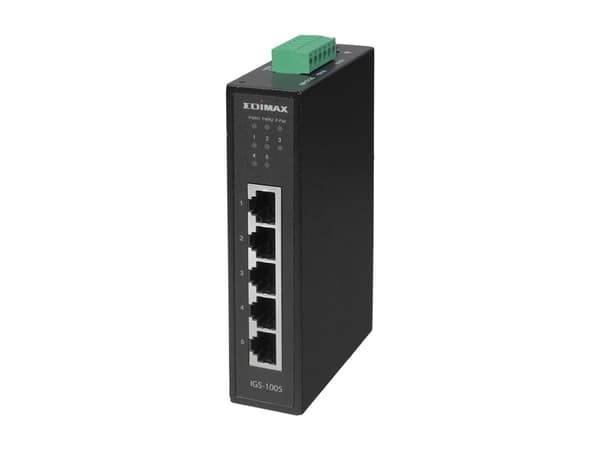 Edimax IGS-1005 - Switch - 5 x 10/100/1000 - DIN-skinnemonterbar, veggmonterbar