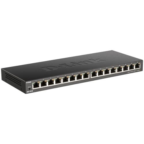 DGS-1016S 16-Port Gigabit Switch Svart