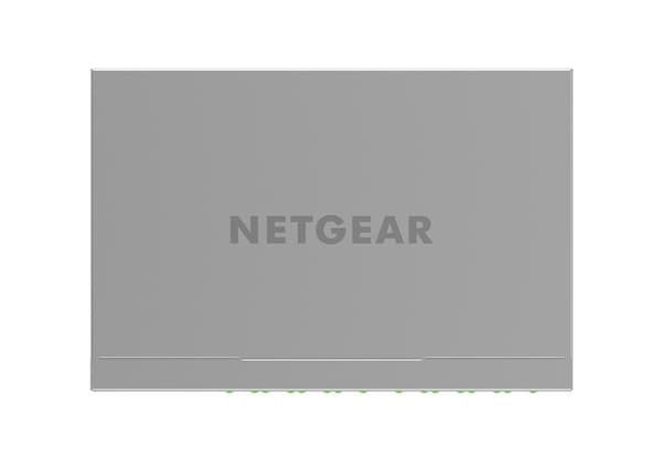 NETGEAR MS108UP, Ohanterad, 2.5G Ethernet (100/1000/2500), Full duplex, Strömförsörjning via Ethernet (PoE) stöd, Monteringsbar på väggen