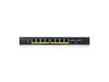 Miniatyrbild 4 av 5: Zyxel GS1900-10HP - Switch - smart - 8 x 10/100/1000 (PoE+) + 2 x Gigabit SFP - skrivbordsmodell, väggmonterbar - PoE+ (77 W)