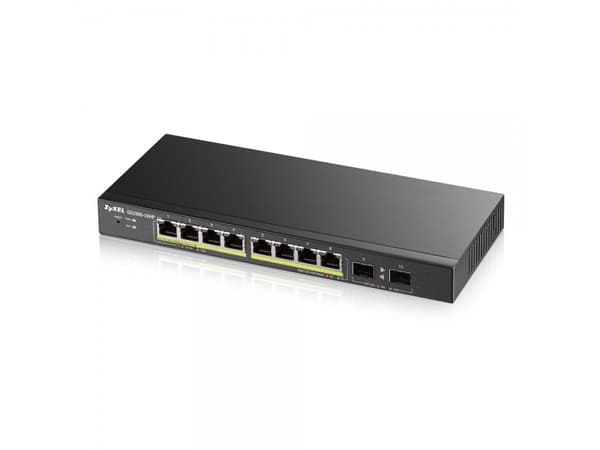 Zyxel GS1900-8HP - Switch - smart - 8 x 10/100/1000 (PoE+) - skrivbordsmodell, väggmonterbar - PoE+ (70 W)