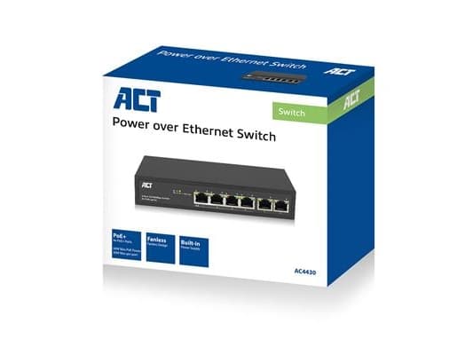 ACT AC4430 Netzwerk-Switch Managed Fast Ethernet (10/100) Schwarz Power over Ethernet (PoE) (AC4430)
