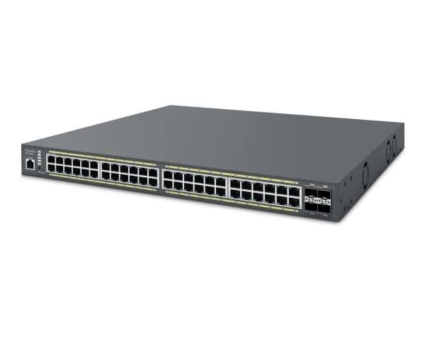 EnGenius CloudSwitch L2Plus 48 PoE, Managed, L2+, Gigabit Ethernet (10/100/1000), Full duplex, Power over Ethernet (PoE), Rack mounting