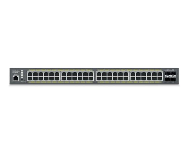 EnGenius CloudSwitch L2Plus 48 PoE, Managed, L2+, Gigabit Ethernet (10/100/1000), Full duplex, Power over Ethernet (PoE), Rack mounting