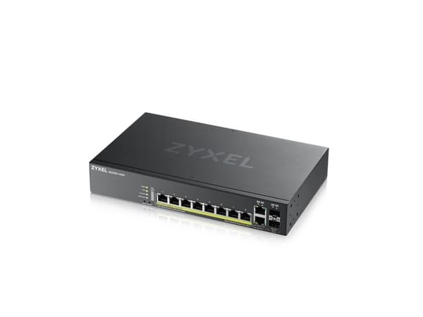 Zyxel GS2220-10HP - Switch - Administrerad - 8 x 10/100/1000 (PoE+) + 2 x kombinations-Gigabit SFP - rackmonterbar, väggmonterbar - PoE+ (180 W)