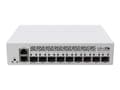 Miniatyrbild 1 av 5: MikroTik CRS310-1G-5S-4S+IN - Switch - L3 - 5 x Gigabit SFP + 4 x 10 Gigabit SFP+ + 1 x 10/100/1000 - skrivbordsmodell, rackmonterbar - PoE+ - Likstr