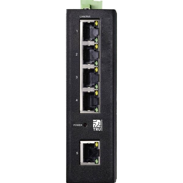 TRU COMPONENTS Industrial Ethernet Switch 1+4 Port 10 / 100 / 1000 MBit/s