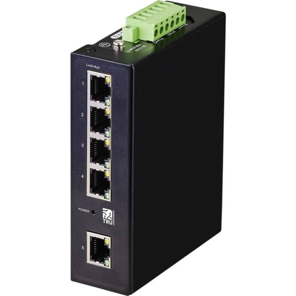 TRU COMPONENTS Industrial Ethernet Switch 1+4 Port 10 / 100 / 1000 MBit/s