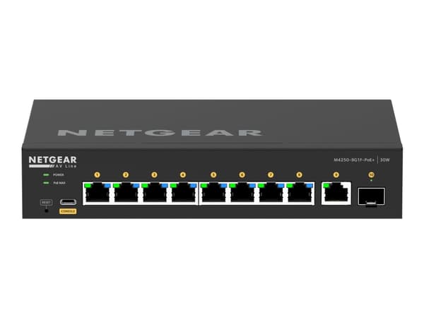 NETGEAR GSM4210PD-100EUS, Hallittu, L2/L3, Gigabit Ethernet (10/100/1000), Täysin kaksipuolinen, Power over Ethernet -tuki, Telineasennus