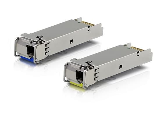 Ubiquiti - SFP (mini-GBIC) transceivermodul - 1GbE - 1000Base-BiDi - LC-enkeltmodus - opp til 3 km - 1310 nm / 1550 nm (en pakke 2)