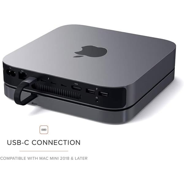 HUB USB-C - SATECHI - Mac Mini - Aluminium - Dockningsstation - Grå