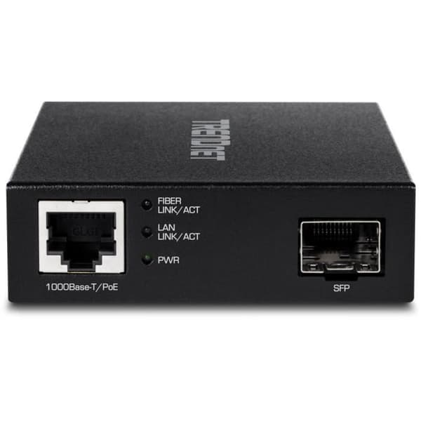 TRENDNET Media Converter/Transceiver TFC-PGSFP - 1 Port - 1 x Nätverk (RJ-45) - Twisted Pair, Fiberoptisk - Läge