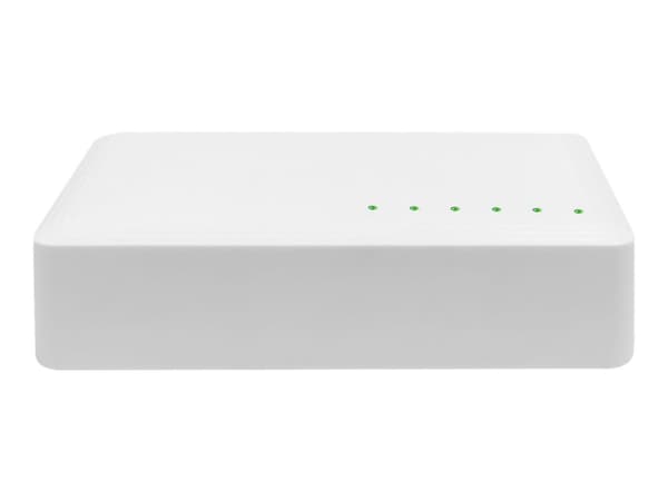 eSTUFF - Switch - nano - ohanterad - 5 x 10/100/1000 - skrivbordsmodell