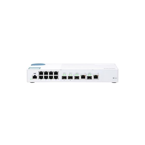 Swithc - QNAP - QSW-M408-2C - Hanterad - 2 x 10 Gigabit SFP+ - 12 portar Vit