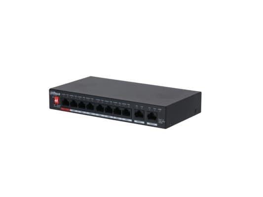 Dahua Technology PoE DH-PFS3010-8GT-96, Ohanterad, Gigabit Ethernet (10/100/1000), Strömförsörjning via Ethernet (PoE) stöd