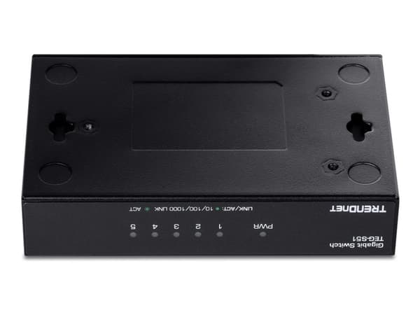 TRENDnet TEG S51 - Switch - 5 x 10/100/1000 - skrivbordsmodell - TAA-kompatibel