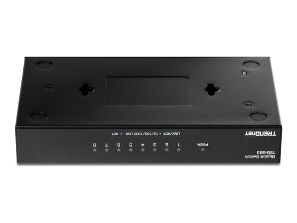 TRENDnet TEG S83 - Switch - 8 x 10/100/1000 - skrivbordsmodell - TAA-kompatibel