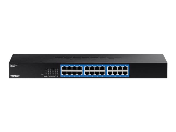 TRENDnet TEG S25 - Switch - 24 x 10/100/1000 - monterbar på stativ - TAA-kompatibel