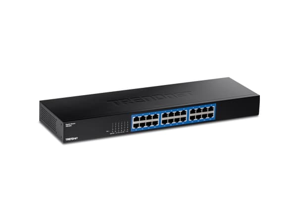 TRENDnet TEG S25 - Switch - 24 x 10/100/1000 - monterbar på stativ - TAA-kompatibel