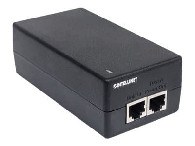 Intellinet Gigabit Ultra PoE+ Injector, 1 x 60 W Port, IEEE 802.3bt and IEEE 802.3at/af Compliant, Plastic Housing - Strøminjektor - AC 100-240 V - 6
