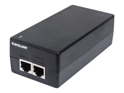 Intellinet Gigabit Ultra PoE+ Injector, 1 x 60 W Port, IEEE 802.3bt and IEEE 802.3at/af Compliant, Plastic Housing - Strøminjektor - AC 100-240 V - 6