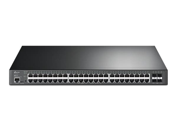 TP-Link Omada 48-Port Gigabit and 4-Port 10GE SFP+ L2+ Managed Switch with 48-Port PoE+, Managed, L2+, Gigabit Ethernet (10/100/1000), Power over Eth