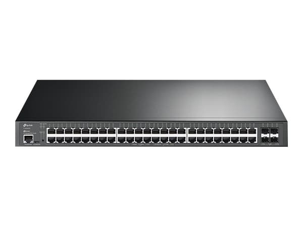 TP-Link Omada 48-Port Gigabit and 4-Port 10GE SFP+ L2+ Managed Switch with 48-Port PoE+, Managed, L2+, Gigabit Ethernet (10/100/1000), Power over Eth