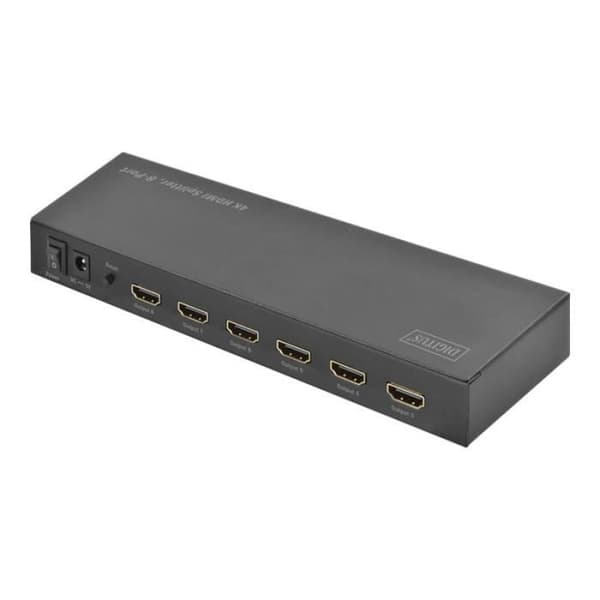 DIGITUS Professional DS-43303 - Video-ljuddelare - 8 x HDMI - Stationär dator