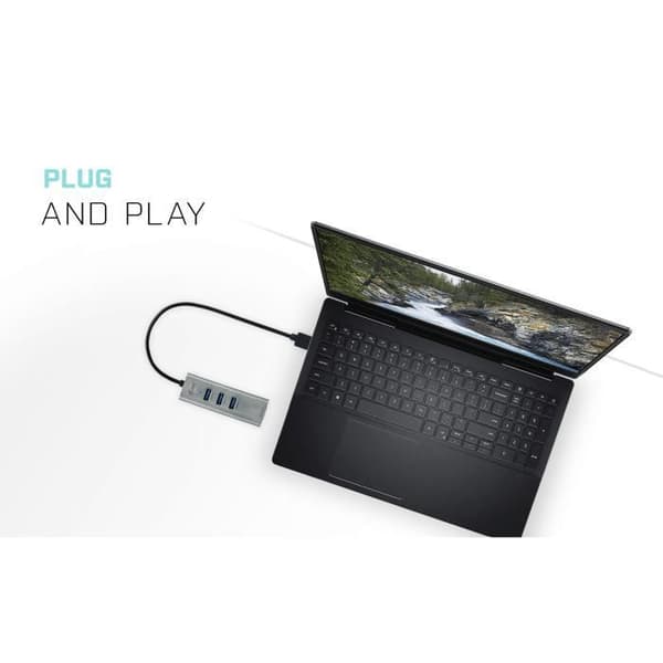 i-tec - USB 3.0 Metal 3-Port USB HUB med Gigabit Ethernet