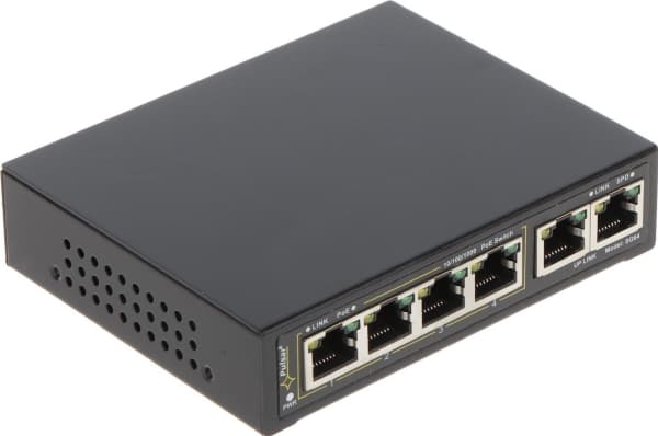 Switch PoE PULSAR SG64 4+2 Sort