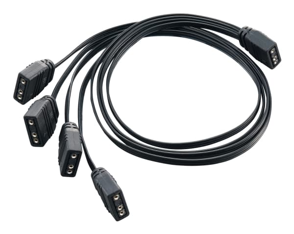 Silverstone CPL03, 0,3 m, 4 x 4-pin PWM, 4-pin PWM, Hunkjønn, Hunkjønn, Rett
