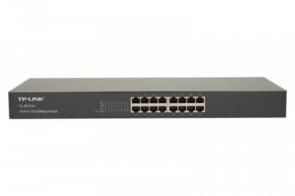 TP-Link TL-SF1016 - V12.0 - kytkin - 16 x 10/100 - monitoimikytkin stativin päällä