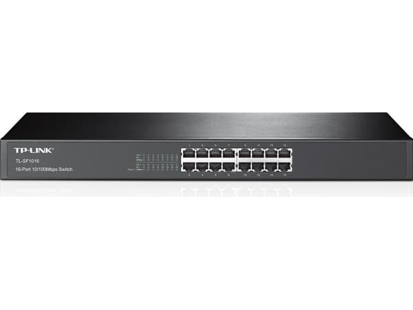 TP-Link TL-SF1016 - V12.0 - kytkin - 16 x 10/100 - monitoimikytkin stativin päällä