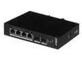 Miniatyrbilde 4 av 5: Dahua DH-PFS3206-4P-96 - Switch - ikke-styrt - 1 x 10/100/1000Base-T (High PoE) + 3 x 10/100Base-T (PoE+) + 2 x 1000Base-X SFP - stasjonær - High PoE