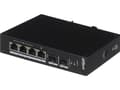 Miniatyrbilde 2 av 5: Dahua DH-PFS3206-4P-96 - Switch - ikke-styrt - 1 x 10/100/1000Base-T (High PoE) + 3 x 10/100Base-T (PoE+) + 2 x 1000Base-X SFP - stasjonær - High PoE