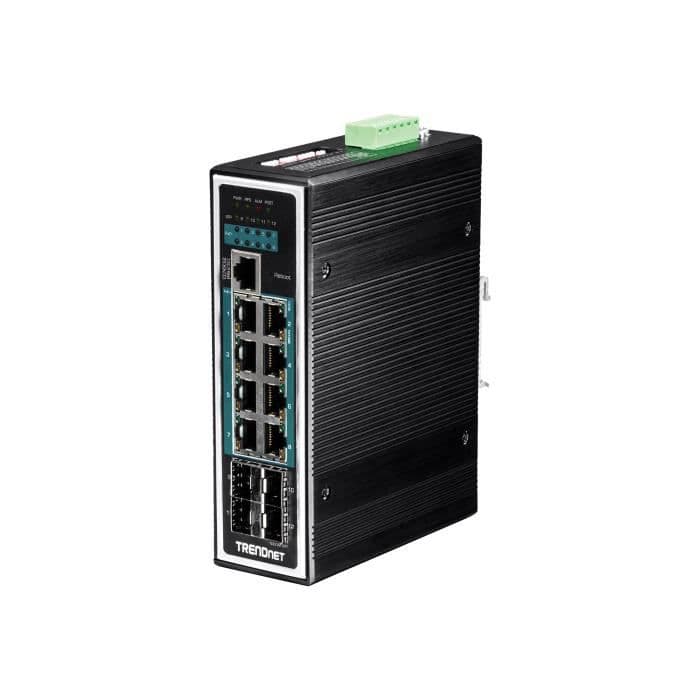 TRENDNET TI-PG1284i 8-portars hanterbar Ethernet-switch - 3 lager stöds - Modulär