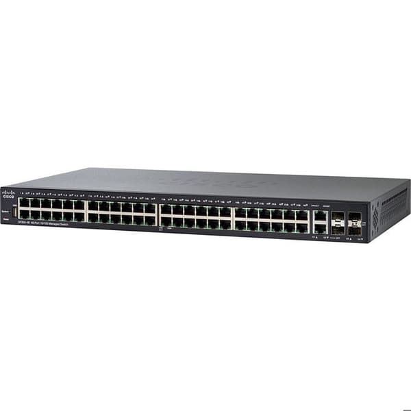 Nätverksswitch med hantering - Cisco - SF350-48 - 48 portar Fast Ethernet - L2/L3 - 17,6 Gbit/s