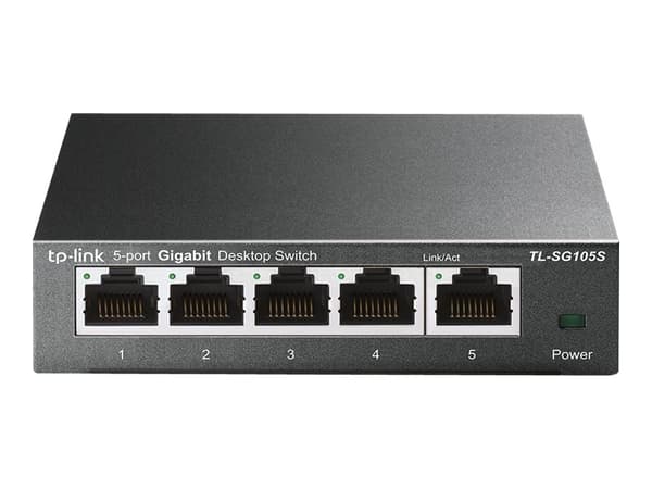 TP-Link TL-SG105S, Hallitsematon, Gigabit Ethernet (10/100/1000), Täysin kaksipuolinen, Seinäkiinnitteinen