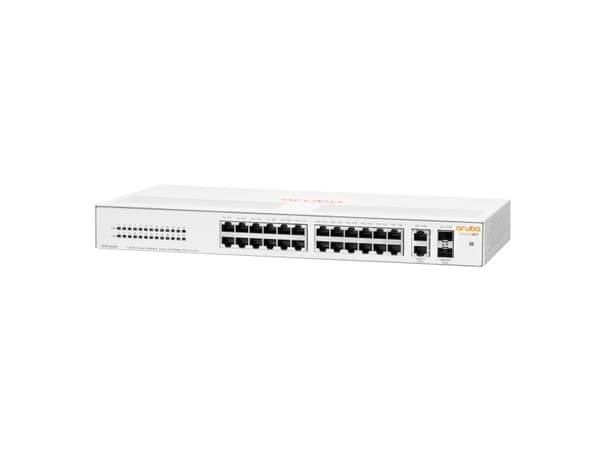 HPE Networking Instant On 1430 26G 2SFP Switch - Switch - ohanterad - 26 x 10/100/1000 + 2 x 100/1000 SFP - skrivbordsmodell, rackmonterbar, väggmont