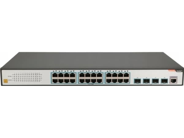 FiberHome S5800-28T-X-AC verkkokytkin Hallittu L2/L3 Gigabit Ethernet (10/100/1000) 1U Musta - Harmaa (S5800-28T-X-AC) Svart, Grå