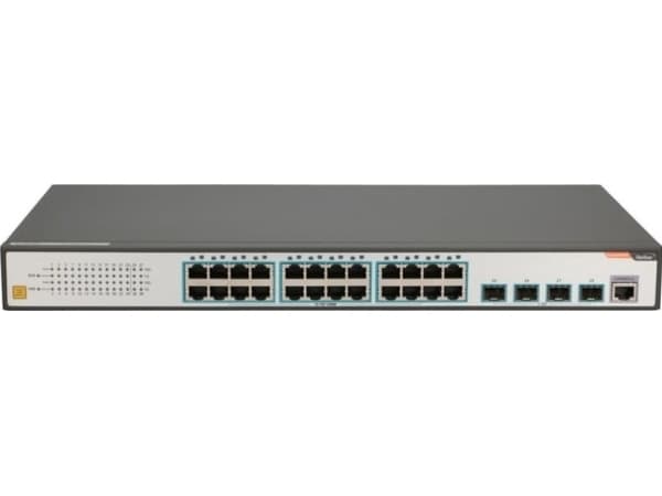 Fiberhome S4820-28T-X-AC | Switch | 24x RJ45 1000Mb/s, 4x SFP+ Svart, Grå