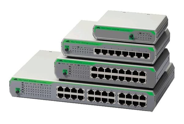 Allied Telesis AT-FS710/8-50 Unmanaged Fast Ethernet (10/100) Grå