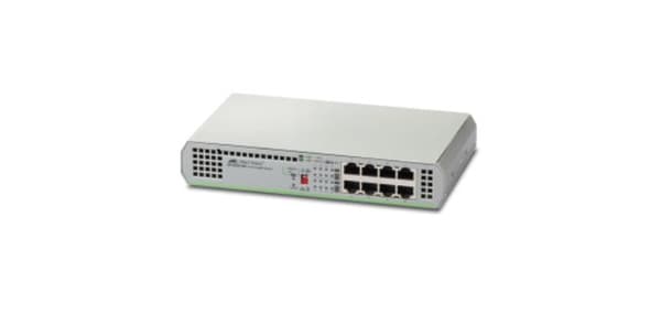 Allied Telesis CentreCOM AT-GS910/8 - Switch - 8x10/100/1000 - Desktop Grå