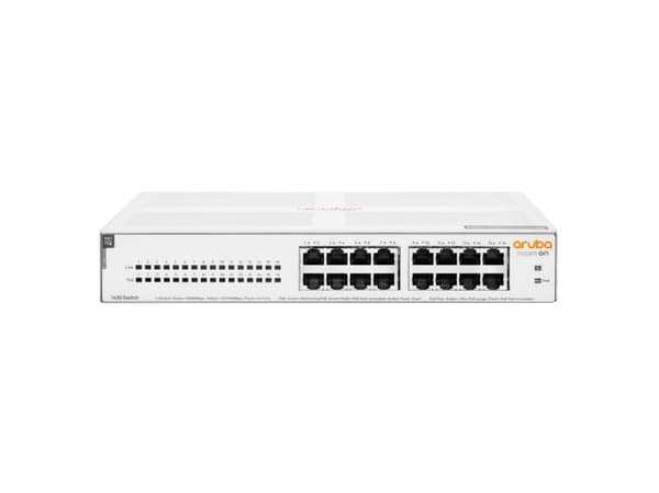 HPE Networking Instant On 1430 16G Class4 PoE 124W Switch - Switch - ohanterad - 16 x 10/100/1000 (PoE Class 4) - skrivbordsmodell, rackmonterbar, vä