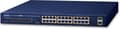 Pikkukuva 1 / 4: PLANET GSW-2620HP verkkokytkin Hallitsematon 10G Ethernet (100/1000/10000) Power over Ethernet (PoE) 1U Bluew