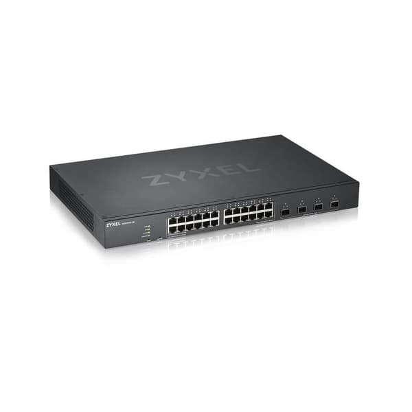 Zyxel XGS1930-28 - Switch - Smart - 24 x 10/100/1000 + 4 x 10 Gigabit SFP+ - rackmonterbar (XGS1930-28-EU0101F) Svart