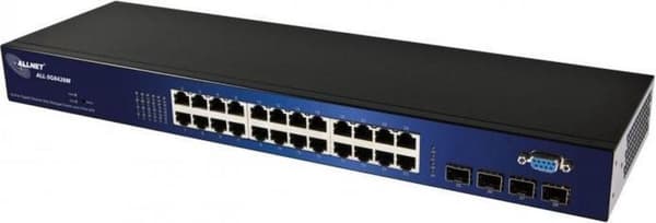 ALLNET 127211 Unmanaged L2 Gigabit Ethernet (10/100/1000) Musta 19U musta